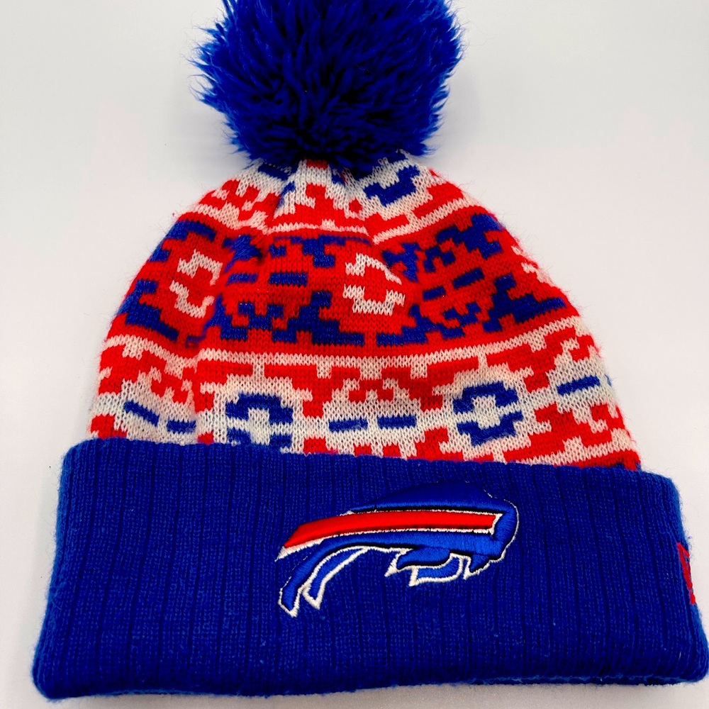 Unisex New Era / NFL Official: Buffalo Bills Winter Beanie with Poo